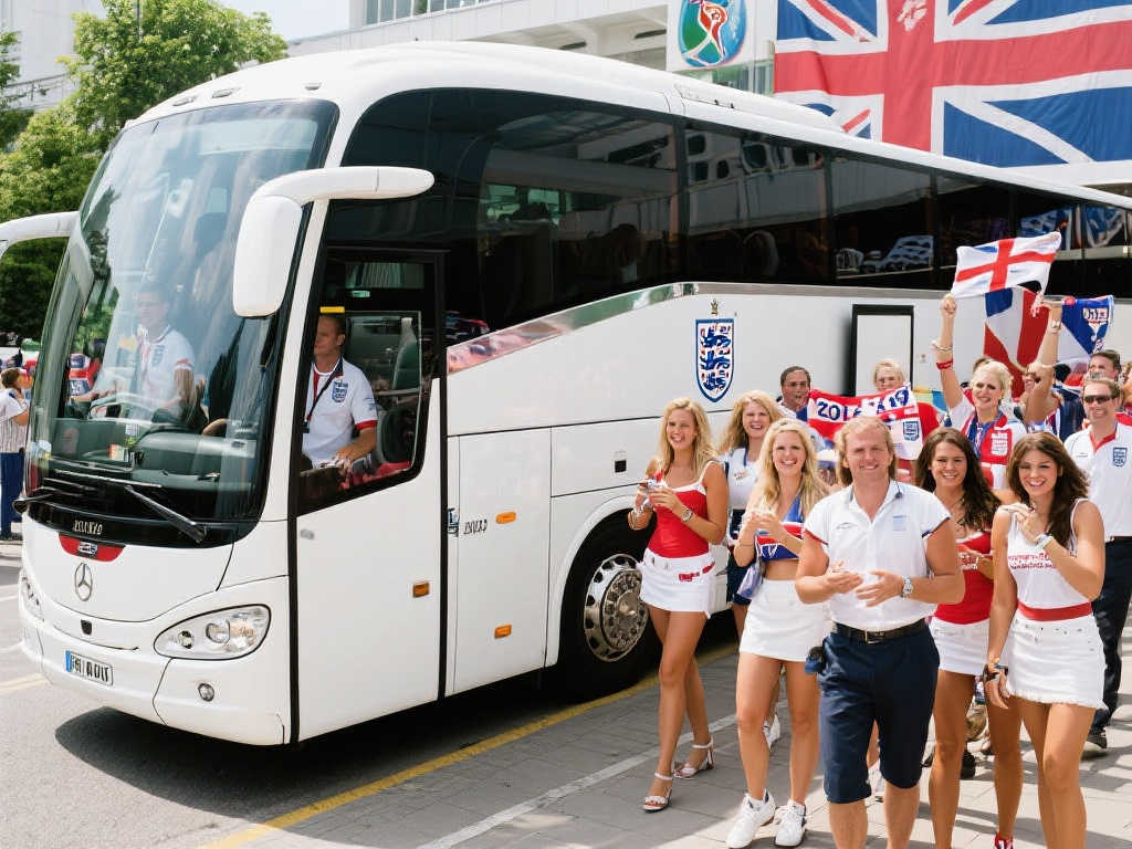 英格兰球员家属团将乘豪华大巴赴德观战欧洲杯 英格兰球员家属团将乘豪华大巴赴德观战欧洲杯